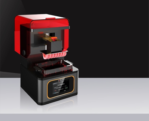 résine photosensible de l'imprimante 3D noire rouge de structure de 192mm Photopolymer